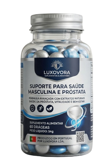 Frasco do suplemento alimentar Luxovora